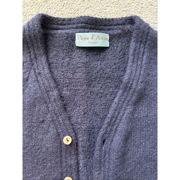 NWOT Papa D’Anjo wool cardigan kids 12yrs, $120 F28 - Picture 3 of 5